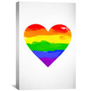 Rainbow Heart Canvas