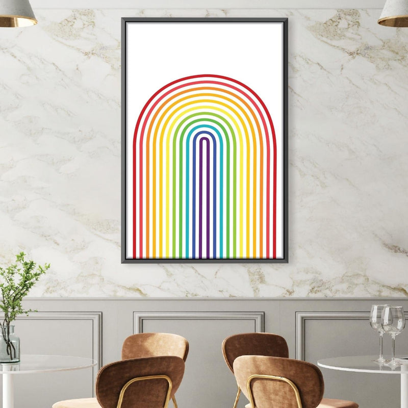 Rainbow Minimalism Canvas