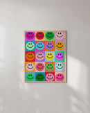 Multi colored smileys