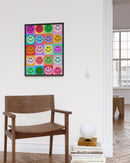 Multi colored smileys