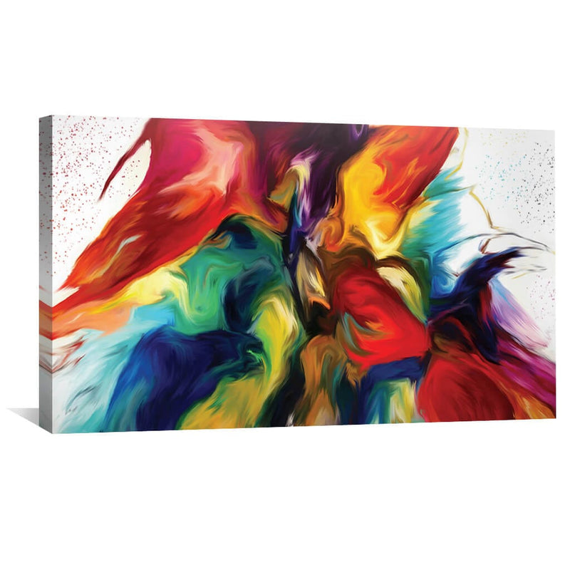 Rainbow Splash Canvas