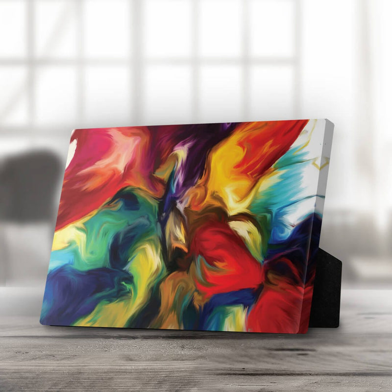 Rainbow Splash Desktop Canvas