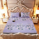 GobekUsa Cartoon Print Silky Mattress Set: 4-Layer Quilted Breathable Cushion