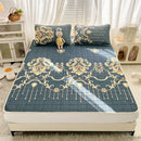 GobekUsa Cartoon Print Silky Mattress Set: 4-Layer Quilted Breathable Cushion