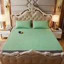 GobekUsa Cartoon Print Silky Mattress Set: 4-Layer Quilted Breathable Cushion