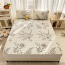GobekUsa Cartoon Print Silky Mattress Set: 4-Layer Quilted Breathable Cushion