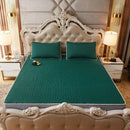 GobekUsa Cartoon Print Silky Mattress Set: 4-Layer Quilted Breathable Cushion