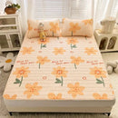 GobekUsa Cartoon Print Silky Mattress Set: 4-Layer Quilted Breathable Cushion