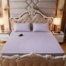 GobekUsa Cartoon Print Silky Mattress Set: 4-Layer Quilted Breathable Cushion