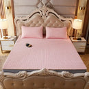 GobekUsa Cartoon Print Silky Mattress Set: 4-Layer Quilted Breathable Cushion