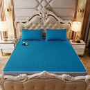 GobekUsa Cartoon Print Silky Mattress Set: 4-Layer Quilted Breathable Cushion