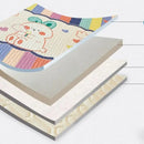 GobekUsa Cartoon Print Silky Mattress Set: 4-Layer Quilted Breathable Cushion