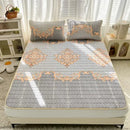 GobekUsa Cartoon Print Silky Mattress Set: 4-Layer Quilted Breathable Cushion