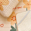 GobekUsa Cartoon Print Silky Mattress Set: 4-Layer Quilted Breathable Cushion