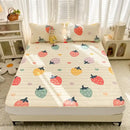 GobekUsa Cartoon Print Silky Mattress Set: 4-Layer Quilted Breathable Cushion