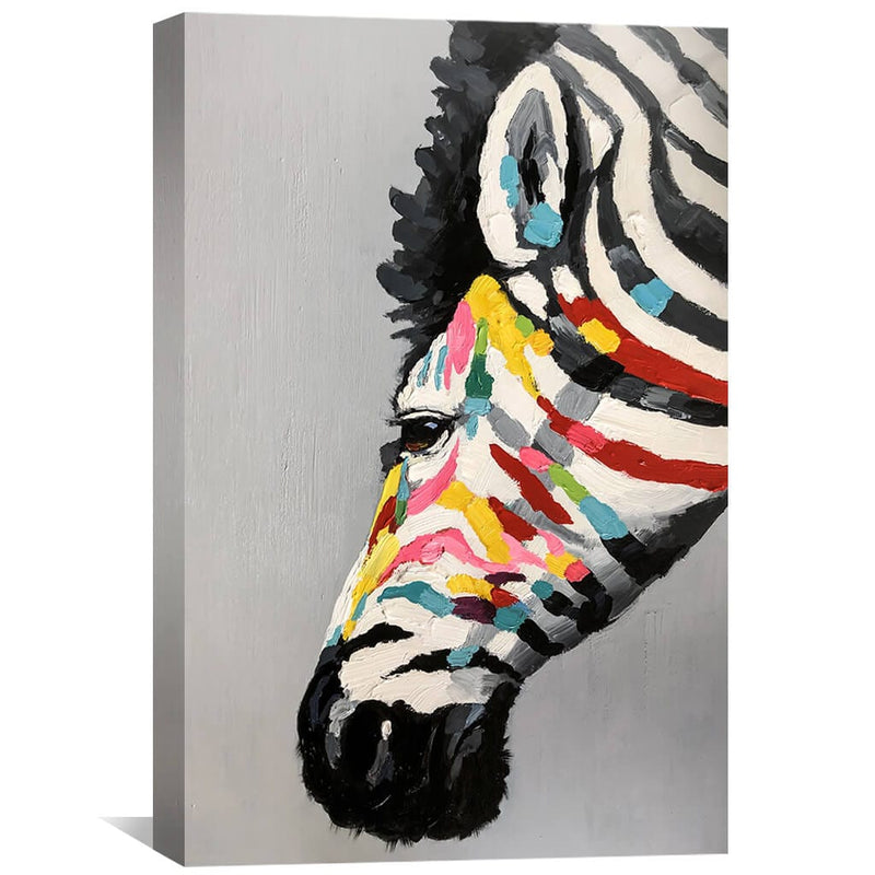 Rainbow Stripes Oil Painting