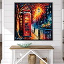 Rainy Booth Canvas