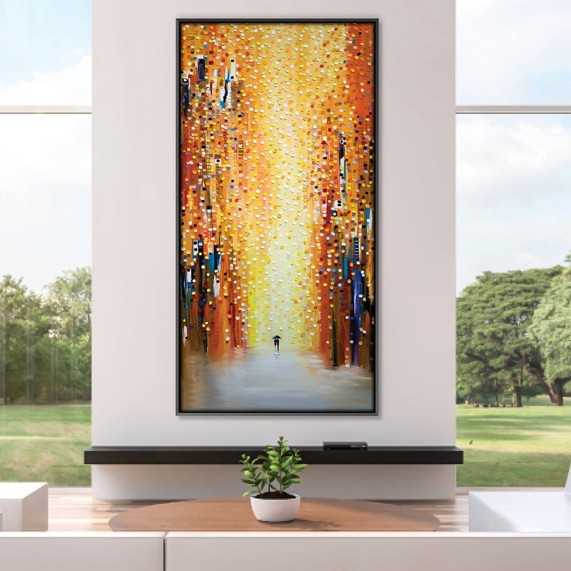 Rainy Sunset Together Canvas