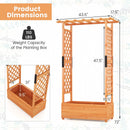Raised Garden Bed with Arch Trellis-Orange by LJGDeals