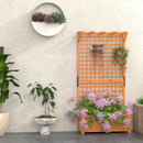 Raised Garden Bed with Trellis and Hanging Roof-Natural by LJGDeals