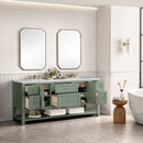 James Martin Breckenridge 72" Double Bathroom Vanity, Smokey Celadon