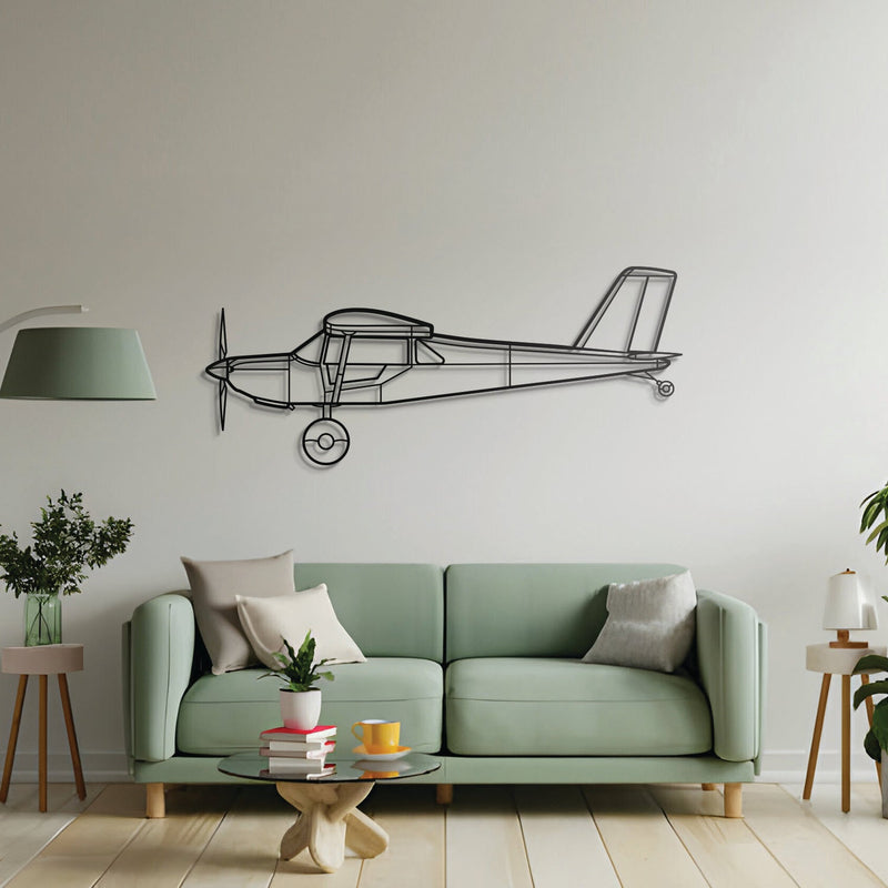 S-21 Outbound Metal Aircraft Wall Art - NCP0342