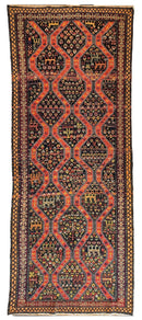 Rare Antique Handmade Caucasian Kazak Rug 4’ x 9’