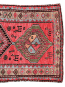 Rare Antique Handmade Caucasian Runner Rug 3’7" x 9’2"