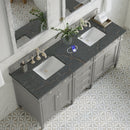 James Martin Brittany 72" Double Bathroom Vanity, Urban Gray