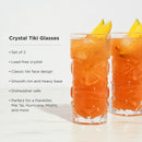 Pacific Crystal Tiki Glasses Set of 2 by Viski
