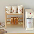 GobekUsa Rattan 2-Tier Desktop Organizer Shelf