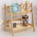 GobekUsa Rattan 2-Tier Desktop Organizer Shelf