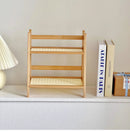 GobekUsa Rattan 2-Tier Desktop Organizer Shelf