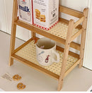GobekUsa Rattan 2-Tier Desktop Organizer Shelf