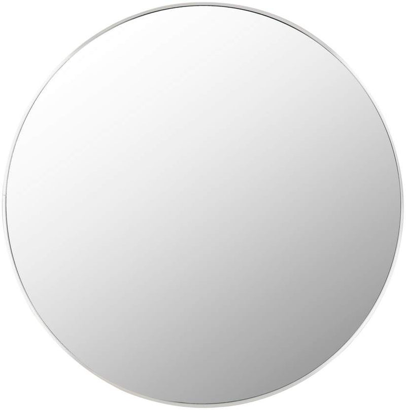 Jarron Modern Metallic Silver Wall Mirror