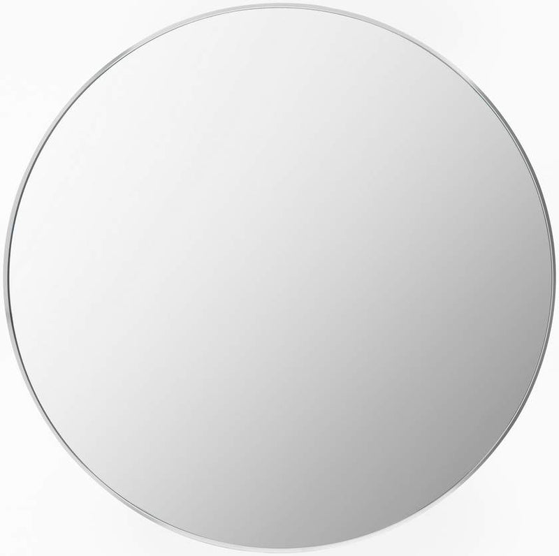 Jarron Modern Metallic Silver Wall Mirror