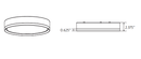 Rayhil INOVA 12" 18W Surface Mount Selectable CCT