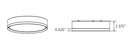 Rayhil INOVA 9" 15W Surface Mount Selectable CCT