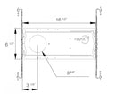 RAYHIL New Construction Plate for RAD35 Recessed Downlight