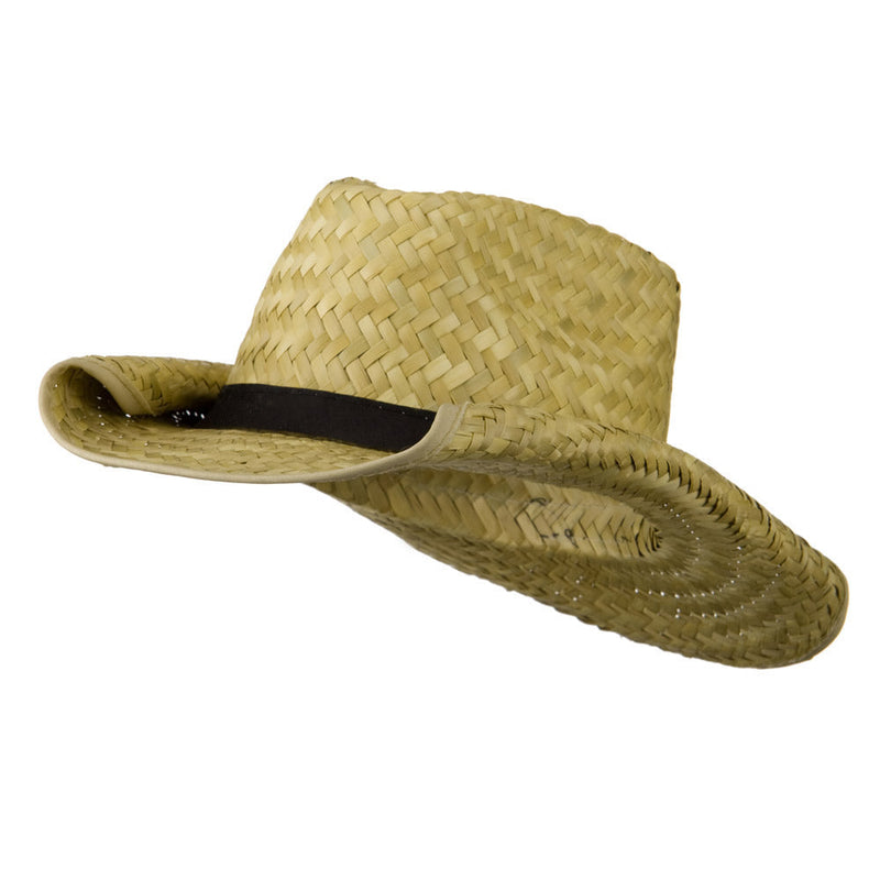 Rolled Brim Straw Cowboy