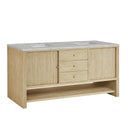 James Martin Marigot 72" Double Bathroom Vanity, Sunwashed Oak