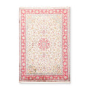 4'3"x6'3"Persian Oriental Area Rug Hand Knotted 100% Silk Traditional 400 KPSI