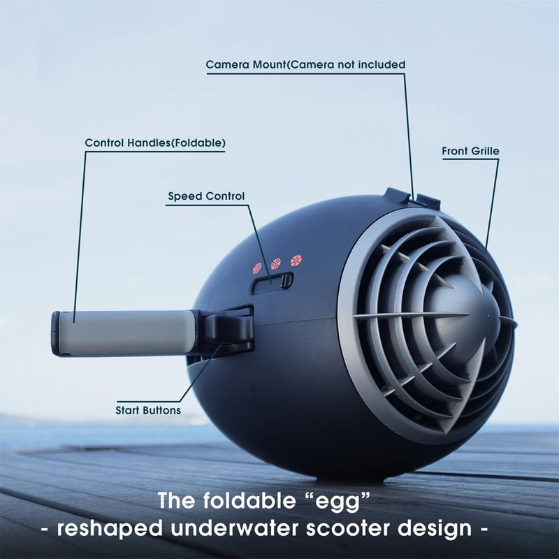 RBS WARP 10 630W 3-Speed Underwater Sea Scooter For Scuba Diving And Snorkeling (SAK94185)