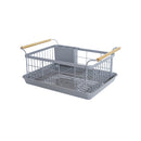 Dish Rack - Steel + Wood by Yamazaki Home