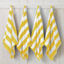 Cotton Velour Cabana Stripe Beach Towel - Novia Collection by Great Bay Home