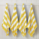 Cotton Velour Cabana Stripe Beach Towel - Novia Collection by Great Bay Home