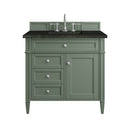 James Martin Brittany 36" Single Bathroom Vanity, Smokey Celadon