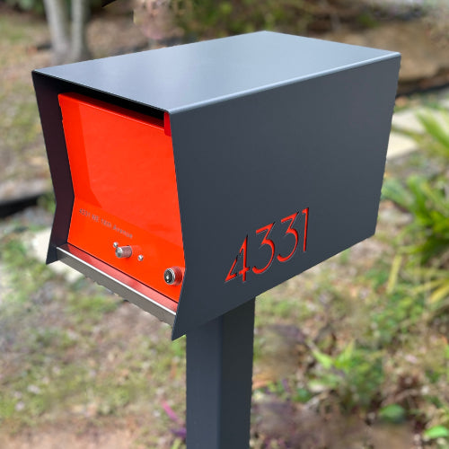 The Original Retrobox in DESIGNER GREY - Modern Mailbox