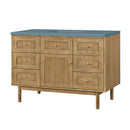 James Martin Laurent 48" Dual Mount Single Bathroom Vanity, Light Natural Oak