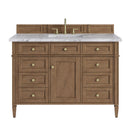 James Martin Brittany 48" Single Bathroom Vanity, Pecan